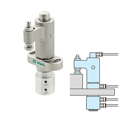 IMAO今尾夹具气动旋转式夹具(空气传感器型螺丝配管用)AMWSW-W-AC