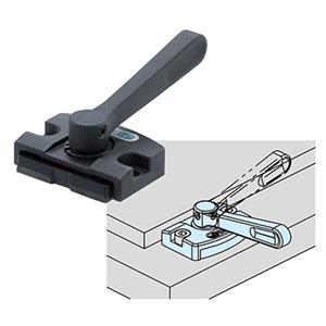 IMAO今尾夹具薄型凸轮侧推式快捷夹具(带手柄型)QLSCL-R