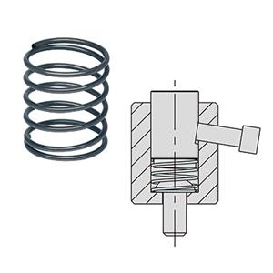 IMAO今尾夹具辅助支撑(圆型)用低压弹簧
