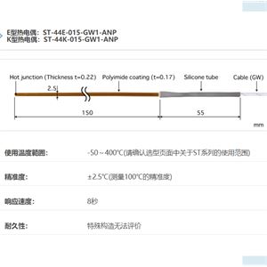 ANRITSU安立计器温度计贴片式多用途温度传感器ST-44-015-GW1-ANP