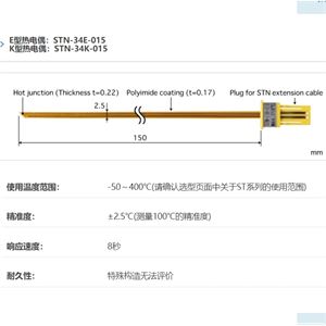 ANRITSU安立计器温度计贴片可更换型温度传感器STN-34-015