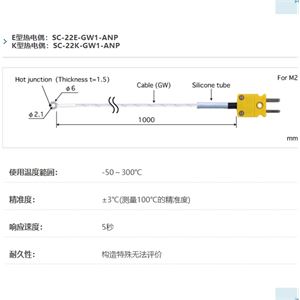ANRITSU安立计器温度计螺丝扣型温度传感器SC-22-GW1-ANP