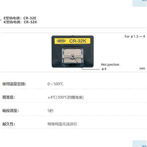 ANRITSU安立计器温度计烙铁头用温度传感器CR-32