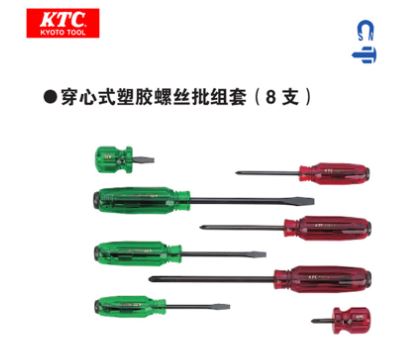 KTC穿心式塑胶螺丝批组套(8件套) PMD18