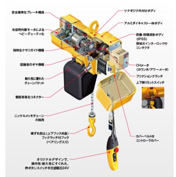 KITO的电葫芦ER2-005-IS*4M青岛平山