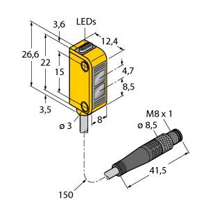 TURCK德国图尔克 对射式传感器（发射器）小型传感器