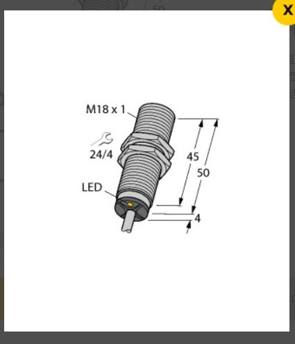 德国TURCK 电感式传感器 BI8-M18-VN6X 7M