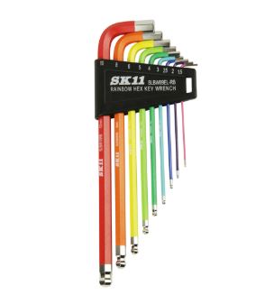 SKII藤原产业内六角扳手套装SLBW09EL-RB