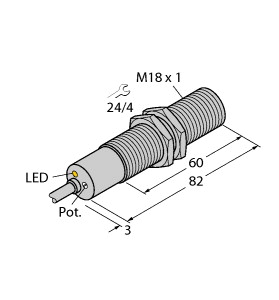 TURCK德国图尔克 紧凑型插入式流量传感器 FCS-M18-LIX