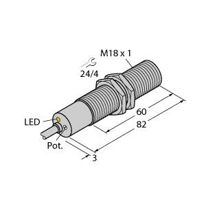 TURCK德国图尔克 紧凑型插入式流量传感器 FCS-M18-LIX