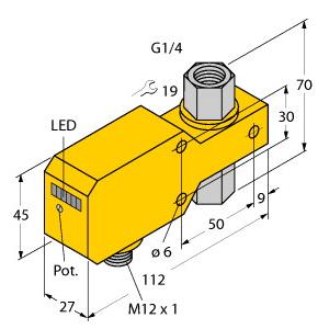 TURCK德国图尔克 一体式在线流量传感器 FCI-D06CTP-AP8X-H1141