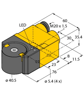 TURCK德国图尔克 电感式旋转角度传感器 RI360P1-DSU35TC-ELI-EXI