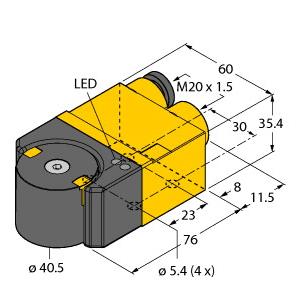 TURCK德国图尔克 电感式旋转角度传感器 RI360P1-DSU35TC-ELI-EXI