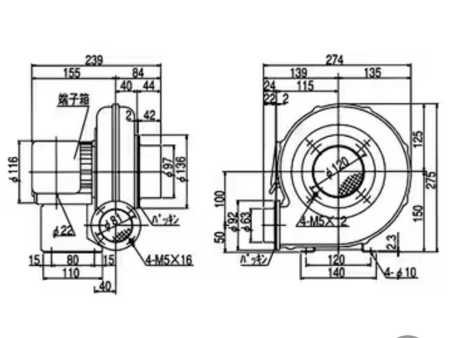 SHOWA昭和风机EP-63T-L313紧凑型电动鼓风机详询  关15908970566