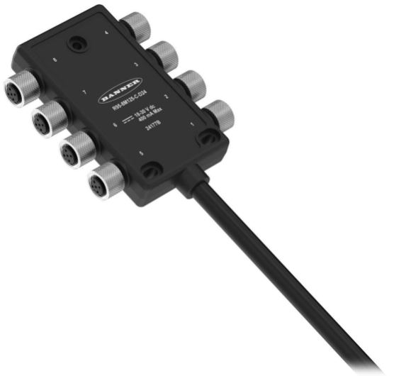 美国BANNER邦纳代理 接线盒 R95-8M125-C2-D24P