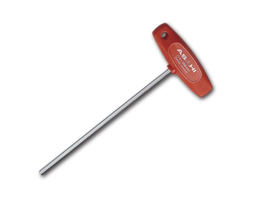 ASAHI旭金属柄长六角扳手塑料手柄ATL0250镀镍铬刘15621198049