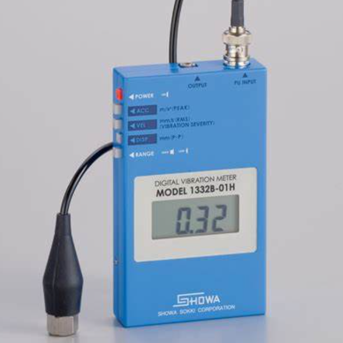 日本SHOWA SOKKI昭和测器便携式振动计测振仪MODEL-1332B 荆