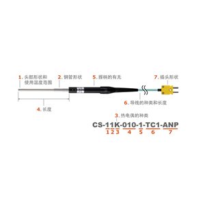 日本ANRITSU安立計器温度传感器 CS-01E-010-1-TC1-ANP