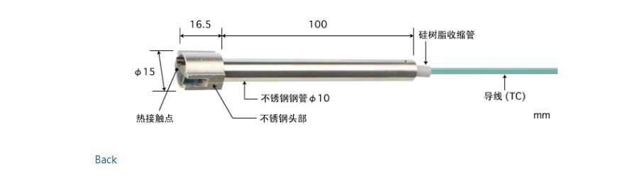 日本 ANRITSU安立計器表面用温度传感器 S-121E-01-0-TC1-W