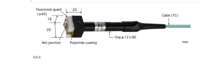 日本ANRITSU安立計器 小型移动回转表面用温度传感器   SH-46E-TC1-ANP