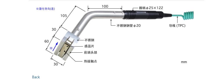 日本ANRITSU安立計器  高性能移动表面用温度传感器  SX-595E-01-1-TPC1-ANP