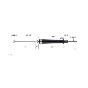 日本ANRITSU安立計器    液体・半固体用内部温度传感器  BS-21E-010-TC1-ANP