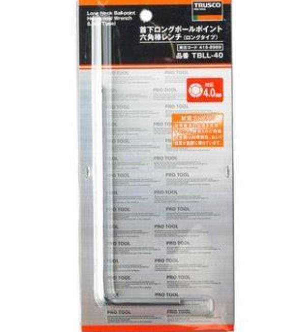 TRUSCO中山六角扳手TBLL-40详询  关159-0897-0566