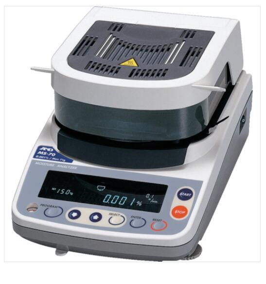 AND爱安德加热干燥式水分计MS-70-100v青岛平山技研刘15621198049