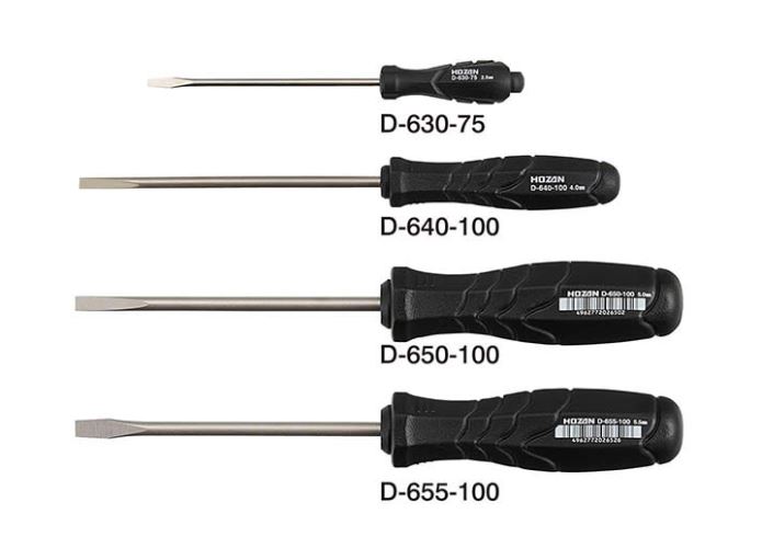 HOZAN宝三一字螺丝刀D-630 / D-640 / D-650 / D-655