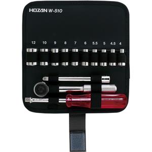 HOZAN宝山 套筒扳手套装W-510  杨：18105608753