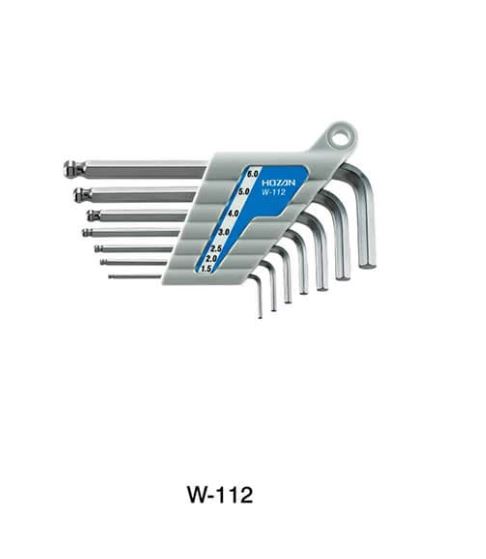 HOZAN宝三L型长柄球扳手组W-112
