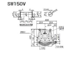 日本TSUBAKI椿本蜗杆强力驱动减速机SW150V40RF青岛平山技研刘15621198049