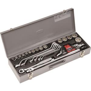 日本TONE前田K20 机翻 · 通用领域 修理用工具组组合工具组套（轻作业用）银色32件组套