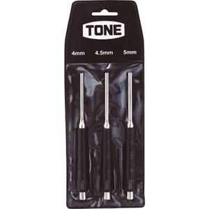 日本TONE前田PP300平行销针打孔套装 4.0、4.5、5.0mm 3 件套 销钉冲头