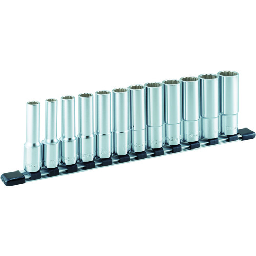 日本TONE前田HDL412深套筒套件（12 角，带支架）12 件插入角度 12.7mm