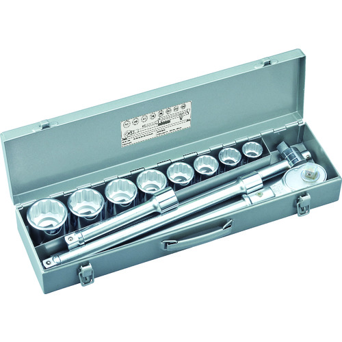 日本TONE前田200M套筒扳手套装 19.0mm 插入角 12 件套 12 个角度