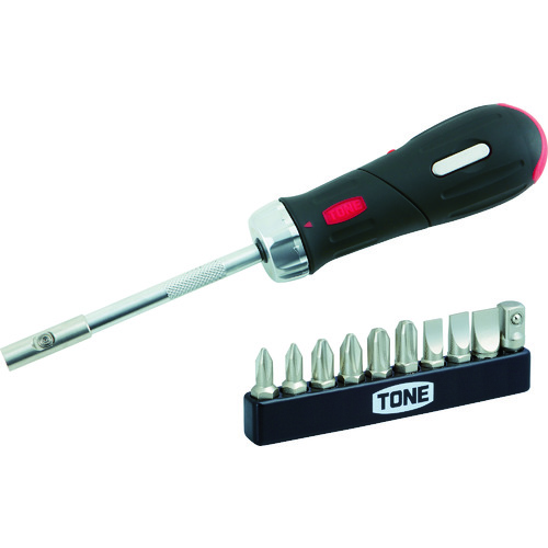 日本TONE前田RD10S棘轮式螺丝刀组12件套 Ratchet Screwdriver Set
