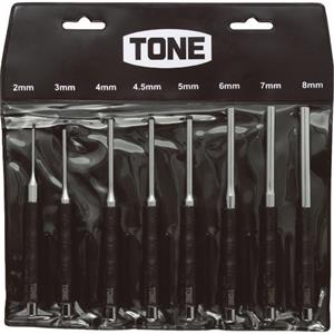 日本TONE前田PP800平行销针打孔器套装 2.0， 3.0， 4.0， 4.5， 5.0， 6.0， 7.0， 8.0mm 8 件套