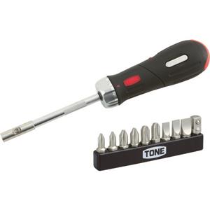 日本TONE前田RD10S棘轮式螺丝刀组12件套 Ratchet Screwdriver Set