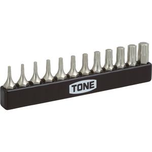 日本TONE前田BTIP12S偏移式棘轮螺丝刀用比特矩阵加比特集12点集