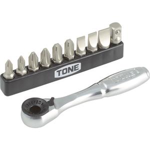 日本TONE前田BR10S偏移式棘轮螺丝刀位棘轮组11点集