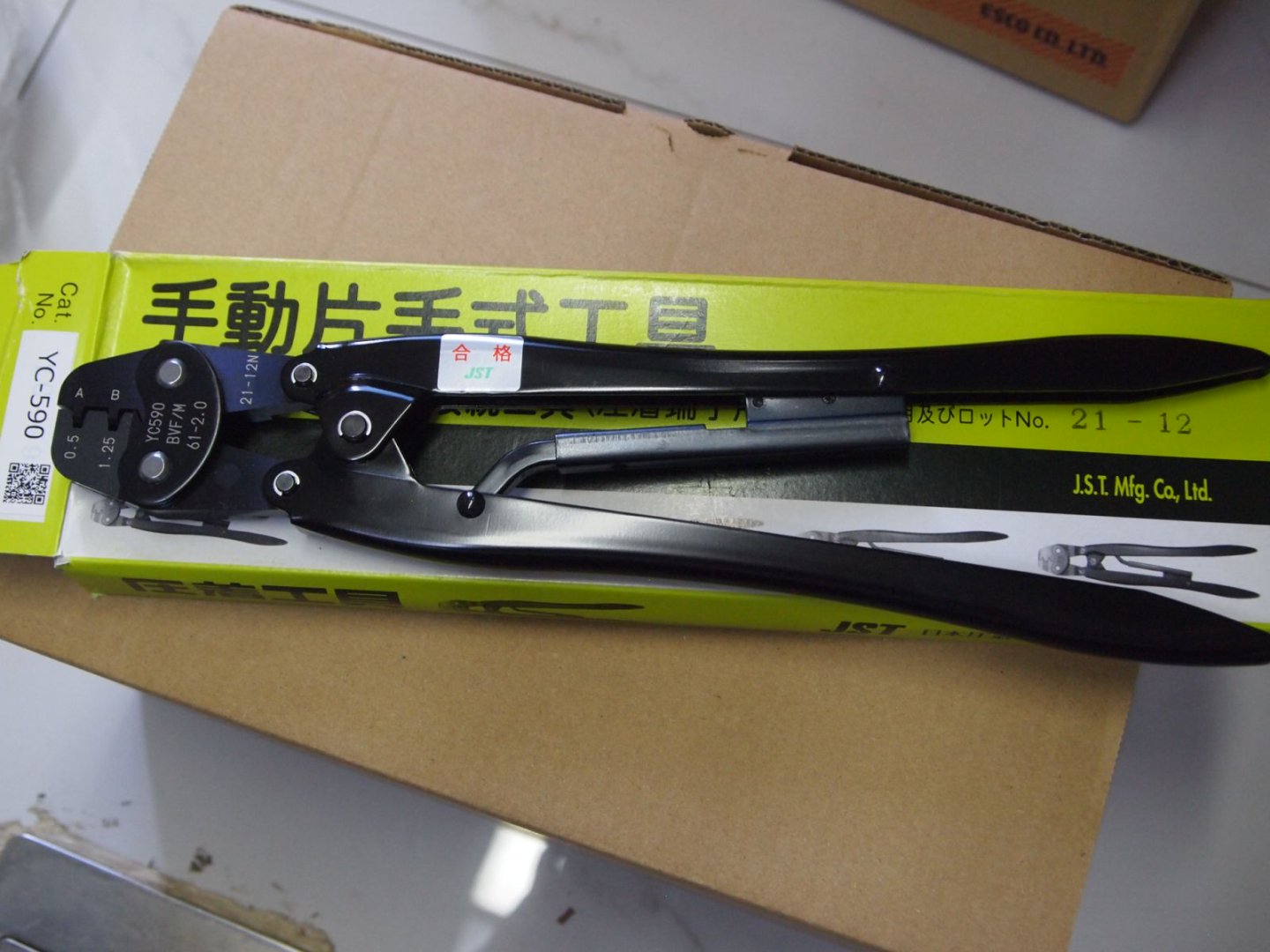 日本JST YC-590压接钳手动棘轮式压接工具