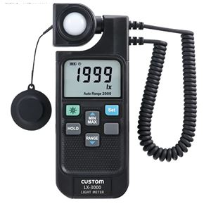 CUSTOM东洋LX-3000实验室数字照度计带LED模式 青岛平山技研刘15621198049