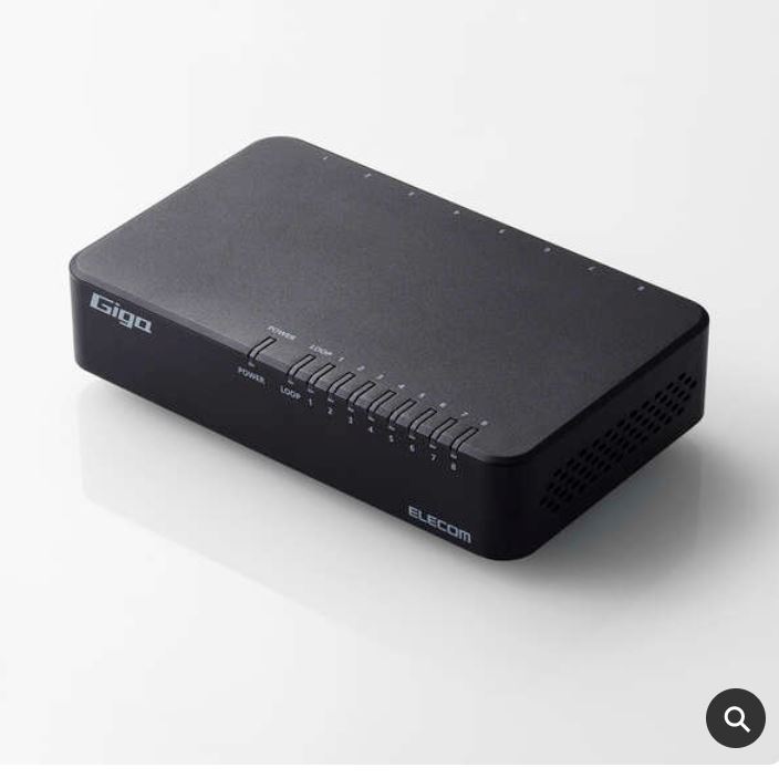 ELECOM宜丽客多通道交换机EHC-G08PA4-B青岛平山郭-158-54210565