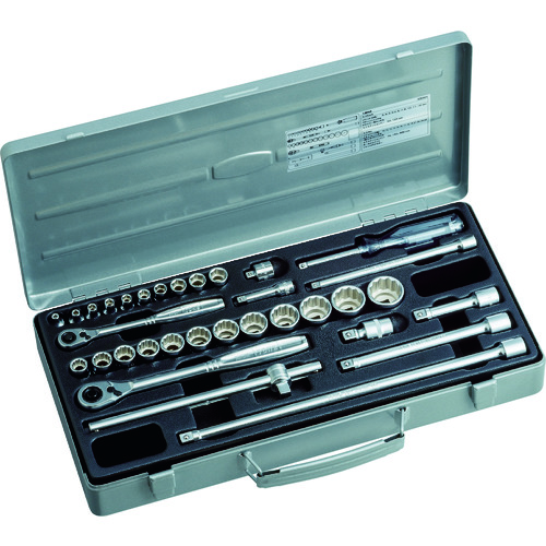 日本TONE前田230MX工具套装混合套筒扳手组插入角度 6.35mm/9.5mm