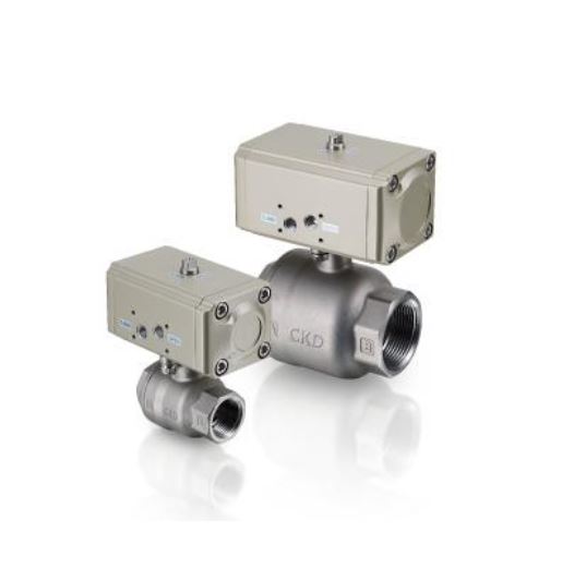 CKD喜开理气动球阀CHGV1-20-0-DC24V旋转阀青岛平山技研刘156-21198049