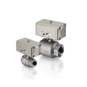 CKD喜开理气动球阀CHGV1-20-0-DC24V旋转阀青岛平山技研刘156-21198049