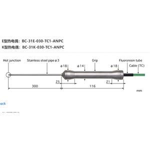 日本ANRITSU安立計器食品用内部温度传感器BC-31K-030-TC1-ANPC