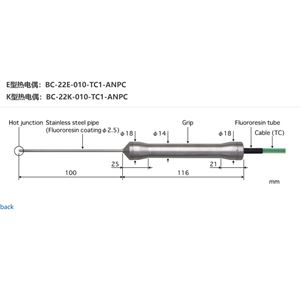 日本ANRITSU安立計器食品用内部温度传感器BC-22K-010-TC1-ANPC