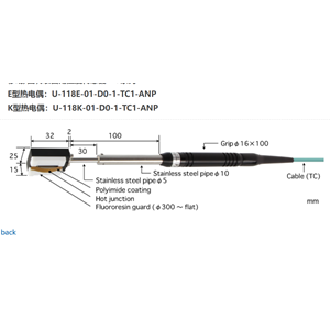 日本ANRITSU安立計器移动/回转表面用温度传感器U-118E-01-D0-1-TC1-ANP